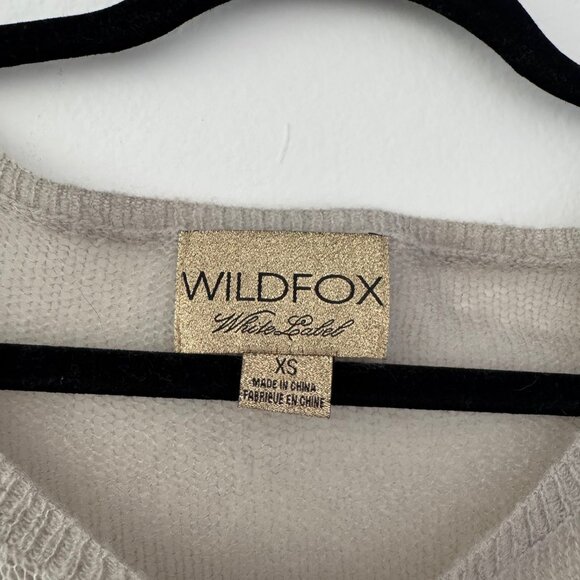 Wildfox White Label Cloud Print Distressed Sweater – XS, Slouchy Fit - Picture 3 of 6